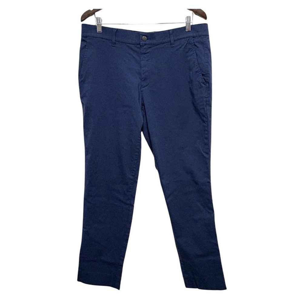 Mizzen Main Pants Mens 34 X 31 Blue Dress Career Performance Comfort Chino